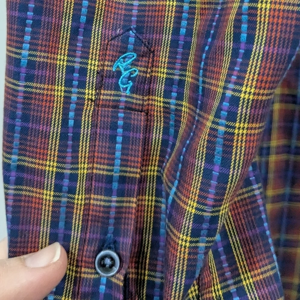 NEW Robert Graham Lando Plaid Sports Shirt Button Up